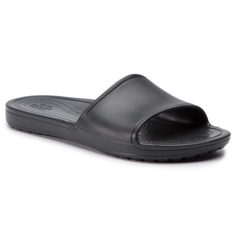 Шльопанці жіночі утеплені Crocs Sloane Slide Women Croslite р. 40-41 Чорний (9259) - фото 11