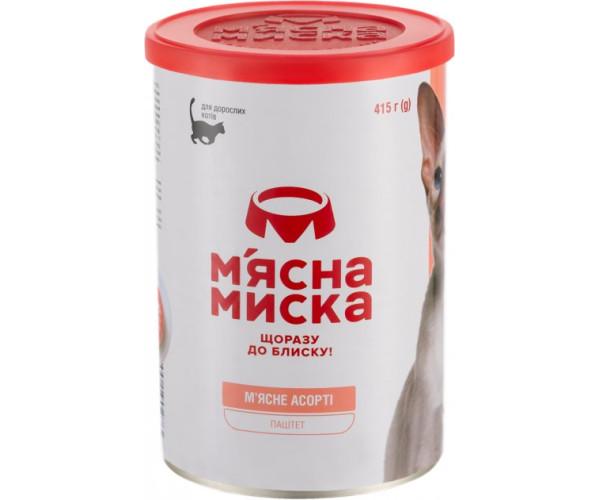 Паштет для котів М'ясна миска асорті 415 г - фото 3