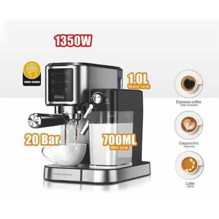 Кофеварка сенсорная электрическая рожковая Sokany SK-04027 1350 Вт 20 бар - фото 5