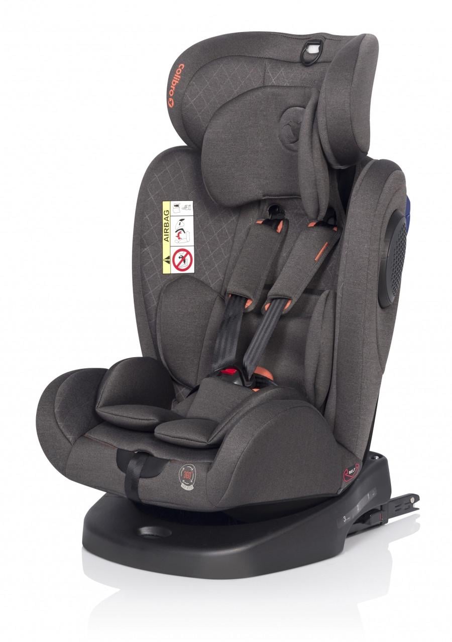 Автокресло Colibro Omni группа 0+/1/2/3 0-36 кг с системой Isofix Темно-серый
