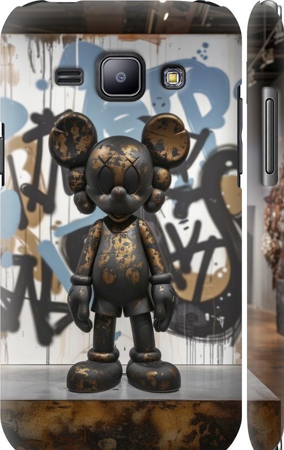Чехол на Samsung Galaxy J1 J100H Bronze kaws v2 (6098m-104-42517)