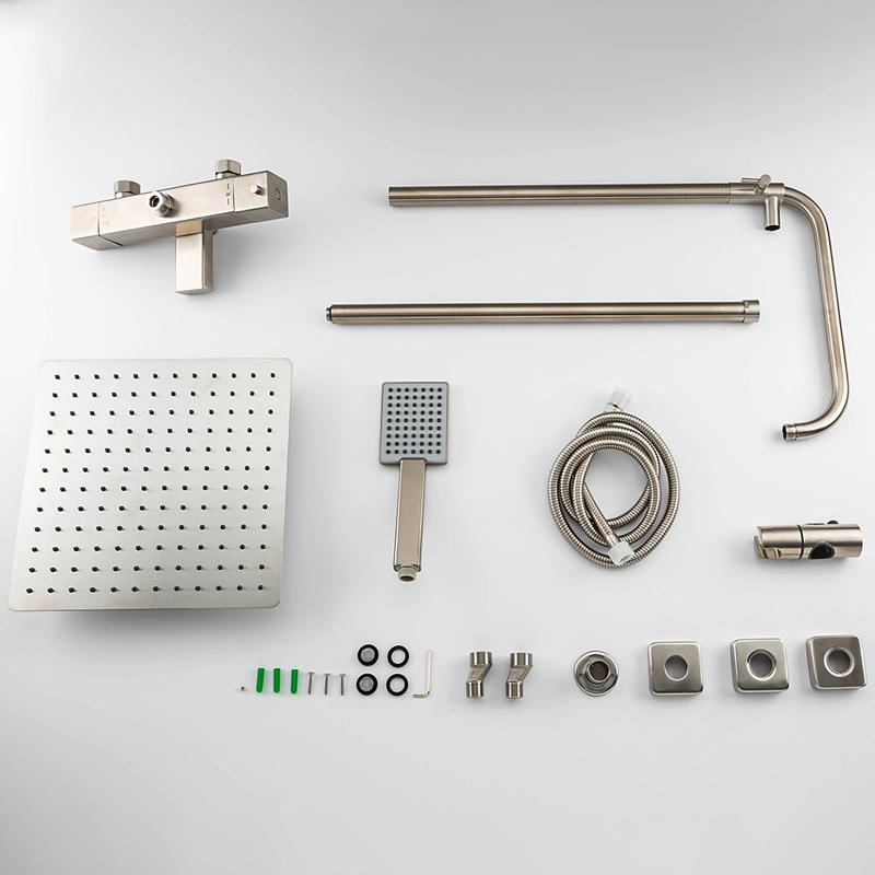 Душевая система с термостатом Gappo G2499-40 Сатин (1042414) - фото 11 Душевая система с термостатом Gappo G2499-40 Сатин (1042414) - фото 11