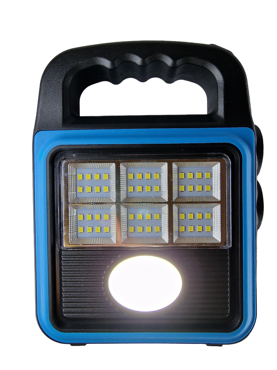 Фонарь-прожектор Solar с солнечной панелью Синий (SAH-280-Blue)