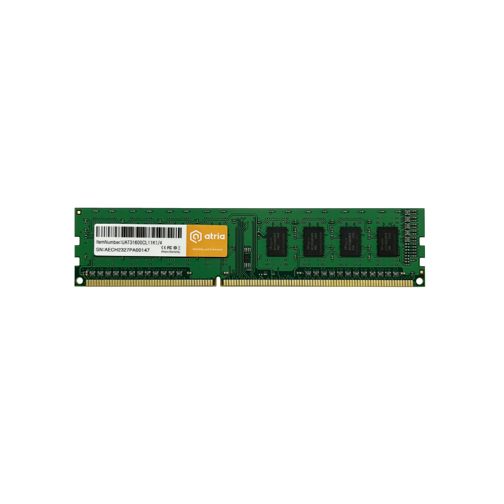 Модуль пам'яті ATRIA DDR3 4 Гб 1600 МГц (UAT31600CL11K1/4)