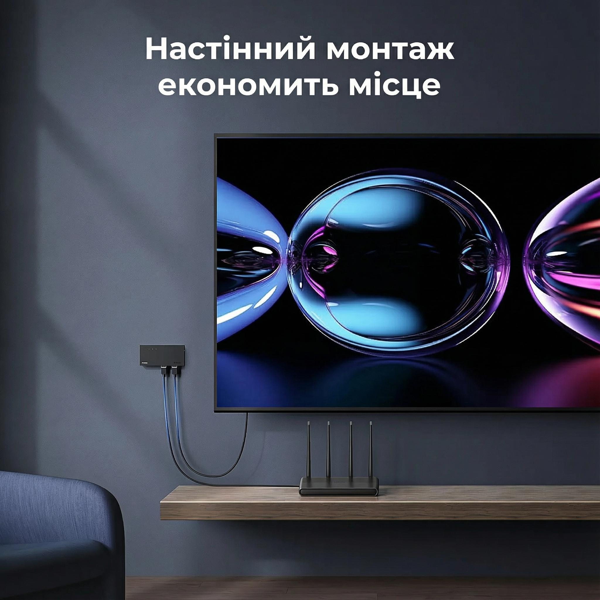 Коммутатор гигабитный UGREEN CM834 8 портов/1000 Мбит/с Черный (35499EU) - фото 3