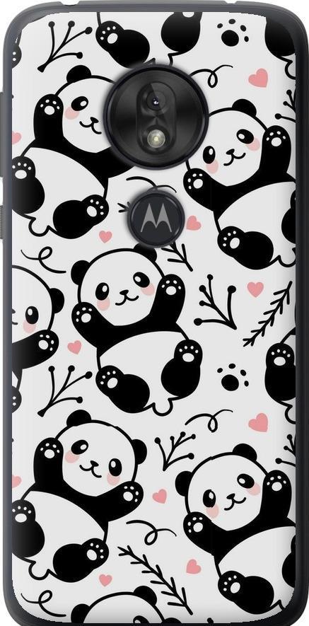 Чехол на Motorola Moto G7 Play Панды (4318u-1656-42517)