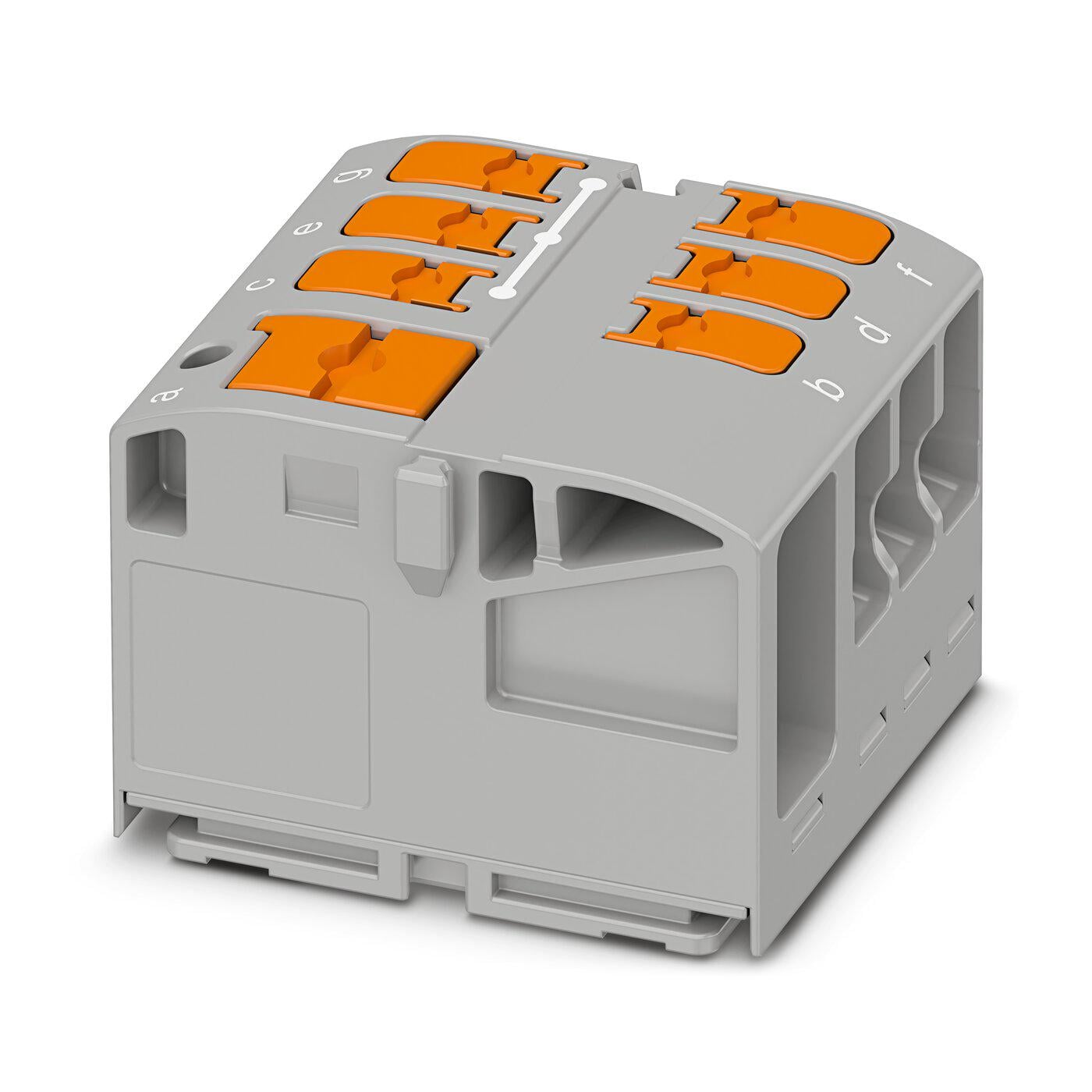 Розподільний блок Phoenix Contact PTVFIX 6/6X2,5 GY 450В 24A Push-in Сірий (1019582)
