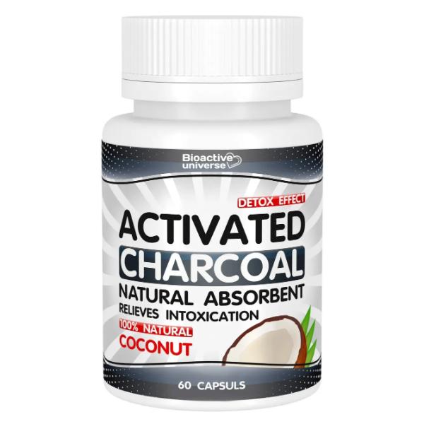 Детокс Bioactive Universe Activated Charcoal Natural Absorbent 60 капс. (000026470)