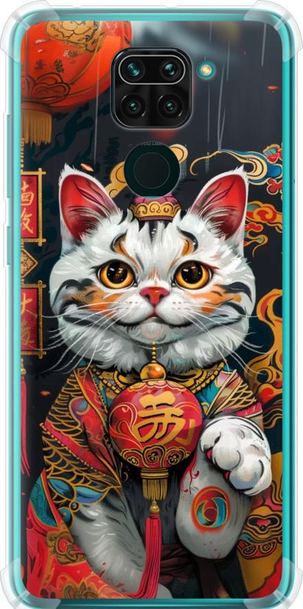 Чехол на Xiaomi Redmi Note 9 China Cat v2 (6135sp-2017-42517) Чехол на Xiaomi Redmi Note 9 China Cat v2 (6135sp-2017-42517)