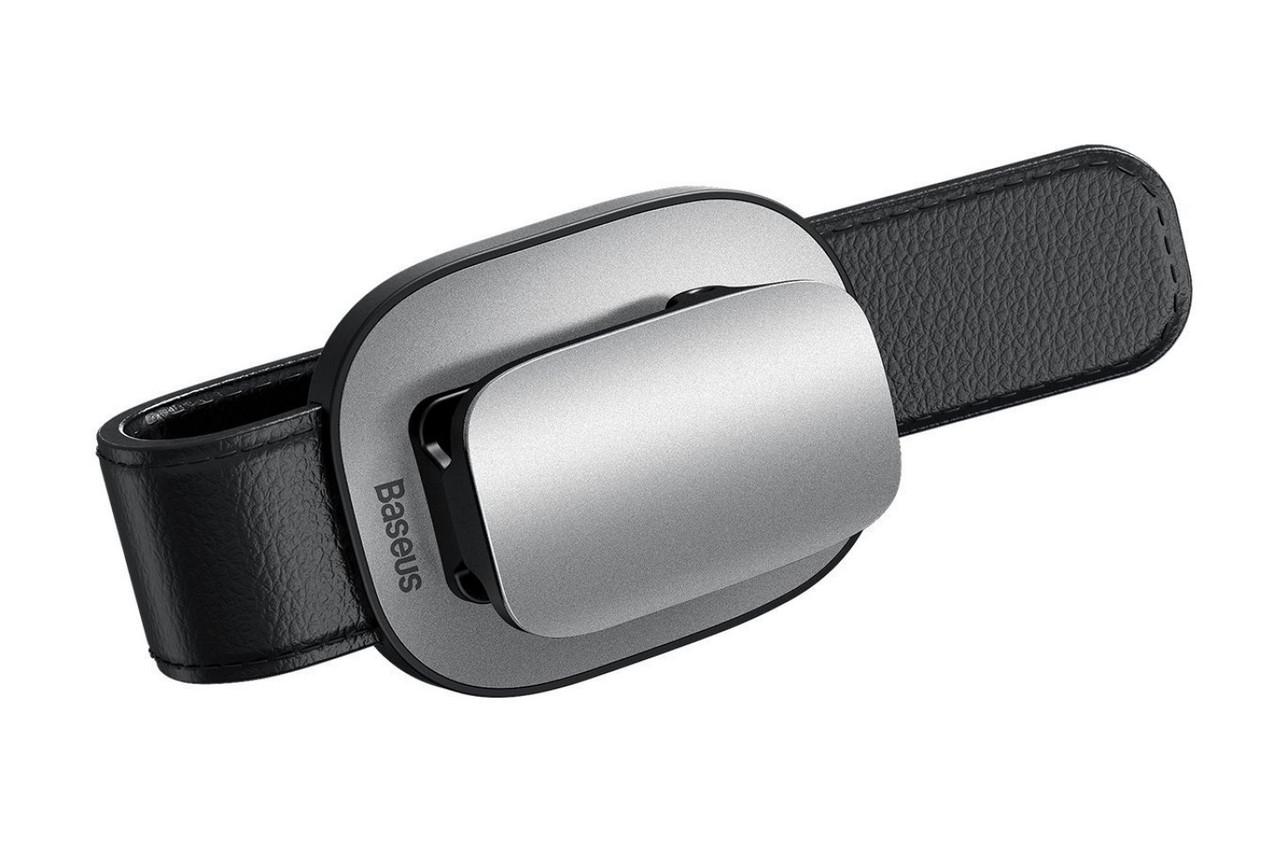 Тримач окулярів в машину Baseus Platinum Vehicle Eyewear Clip Clamping Type Сріблястий (ACYJN-B0S) - фото 2 Тримач окулярів в машину Baseus Platinum Vehicle Eyewear Clip Clamping Type Сріблястий (ACYJN-B0S) - фото 2