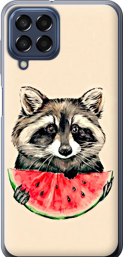 Чехол на Samsung Galaxy M33 M336B Енотик с арбузом (4605u-2633-42517)
