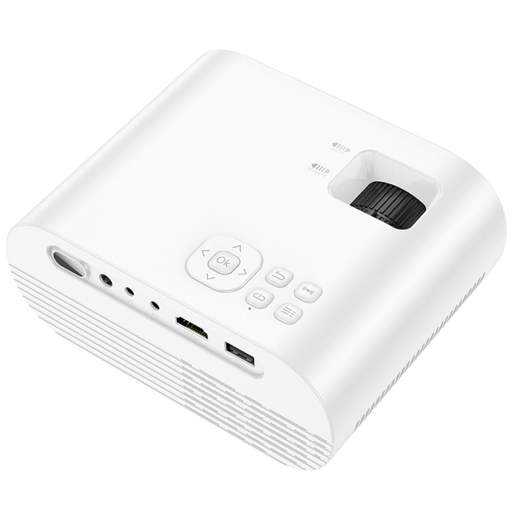 Проектор беспроводной Hoco DT1 720p 140 ANSI Wi-Fi 2.4+5G Белый - фото 5