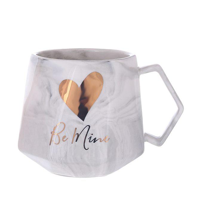 Чашка фарфоровая Flora Marble 375 мл Серый (33309)