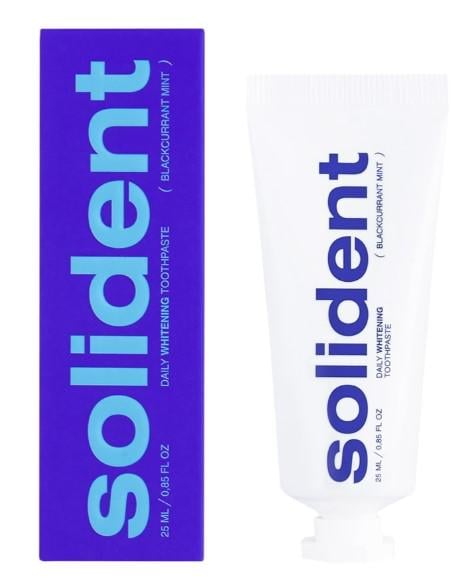 Зубная паста отбеливающая Solident Daily Whitening Смородина-мята 25 мл Зубная паста отбеливающая Solident Daily Whitening Смородина-мята 25 мл