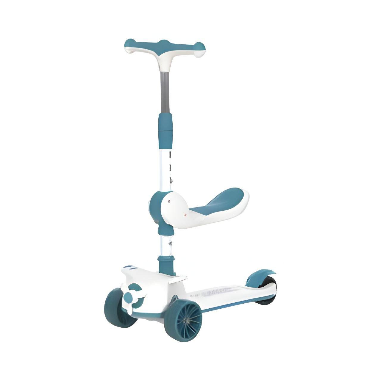 Самокат JR 3-091 3в1 метал/пластик з підсвіткою і музикою Синій (25147781) - фото 1