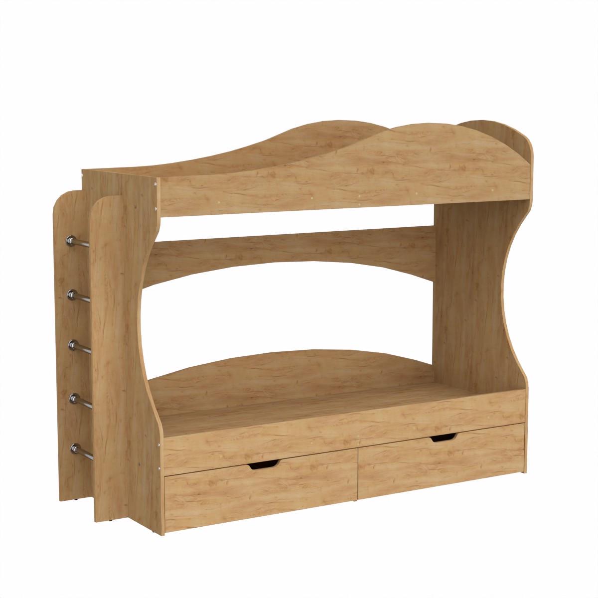 Ліжко двоярусне Компаніт 70x190 см Дуб крафт золотий (26889705) - фото 1 Ліжко двоярусне Компаніт 70x190 см Дуб крафт золотий (26889705) - фото 1