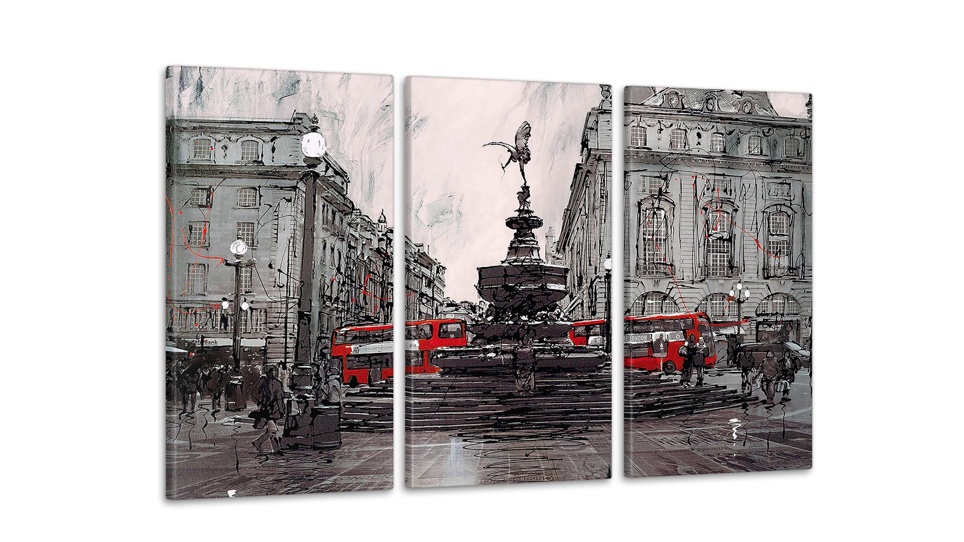 Модульная картина Архитектура Город 53x100 см (Art-113_3А)