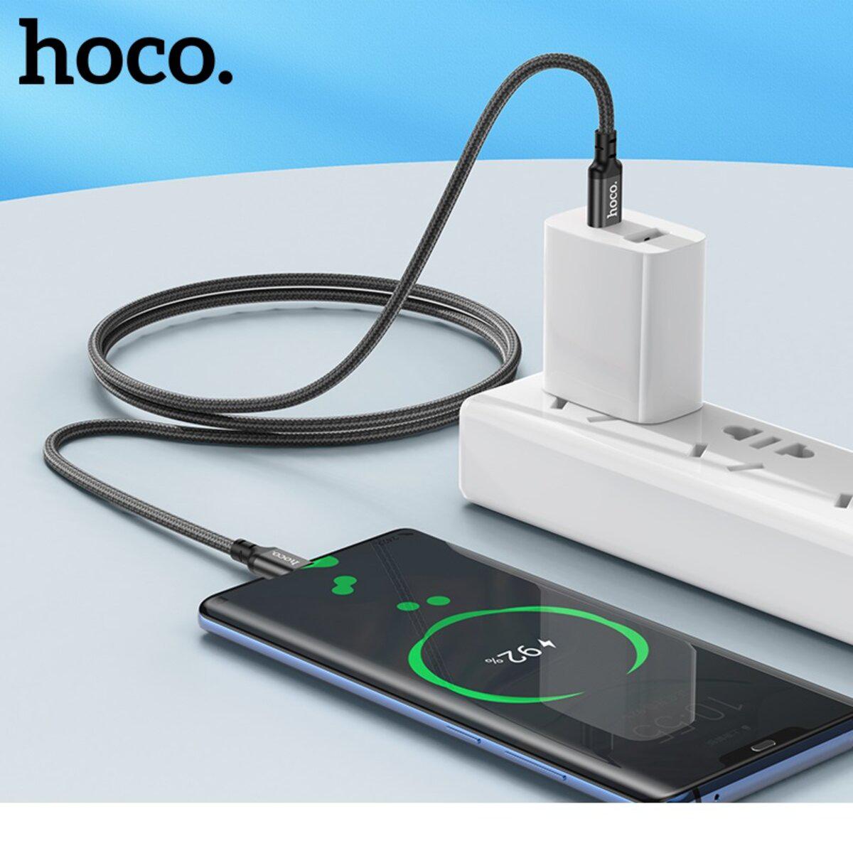 КабельHoco X14 USB Type-C to Type-C 60 Вт 1 м Black (26450459) - фото 7 КабельHoco X14 USB Type-C to Type-C 60 Вт 1 м Black (26450459) - фото 7