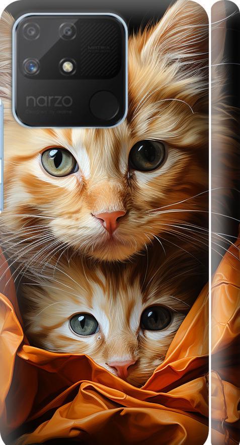 Чехол на Realme Narzo 50A Котики 2 (5664m-2514-42517)