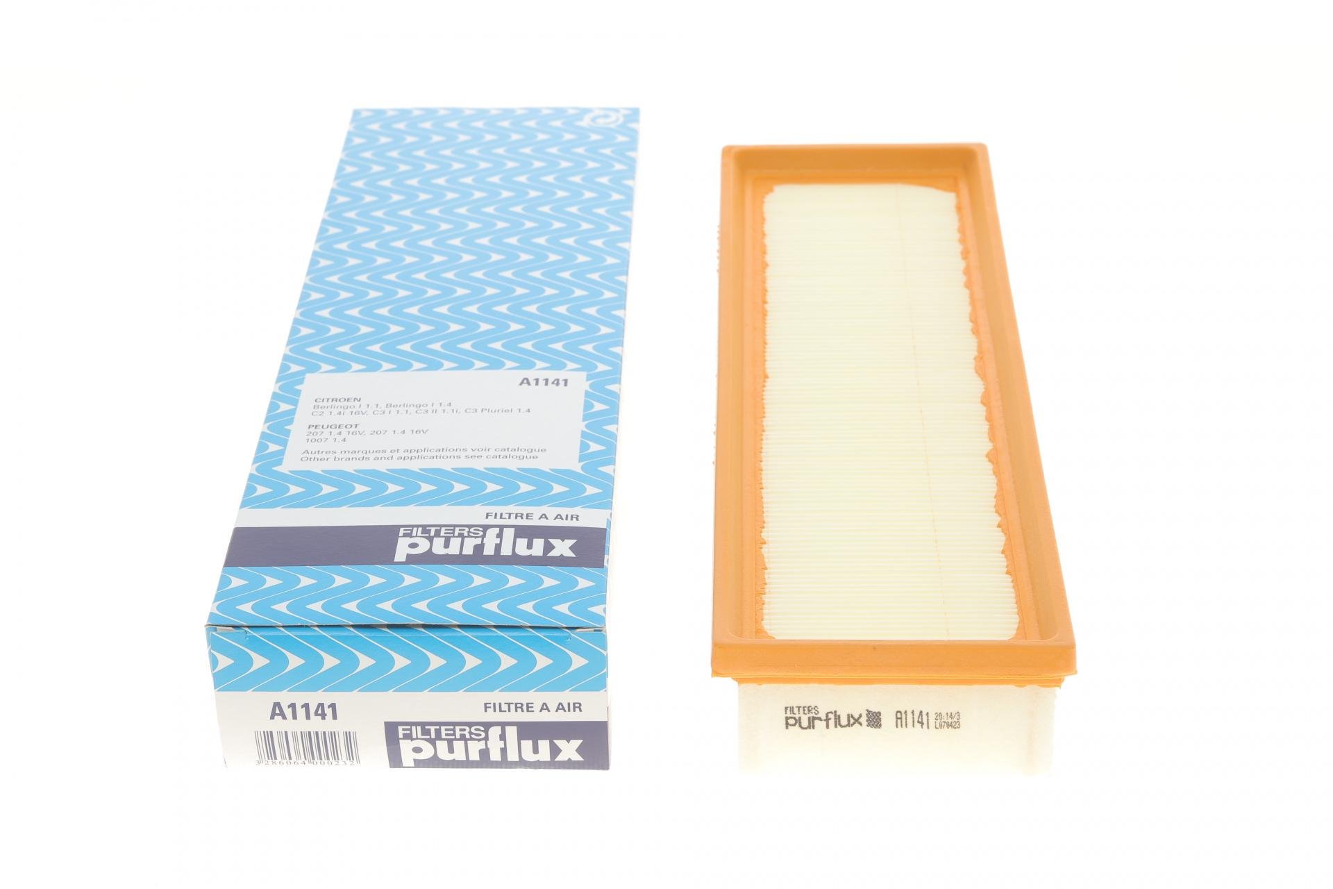 Фильтр воздушный PURFLUX для Peugeot Partner 1,4i- (A1141)