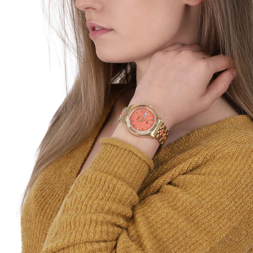 Наручний годинник жіночий Timex Waterbury Boyfriend кварцевий Gold (Tx2u82700) - фото 2 Наручний годинник жіночий Timex Waterbury Boyfriend кварцевий Gold (Tx2u82700) - фото 2