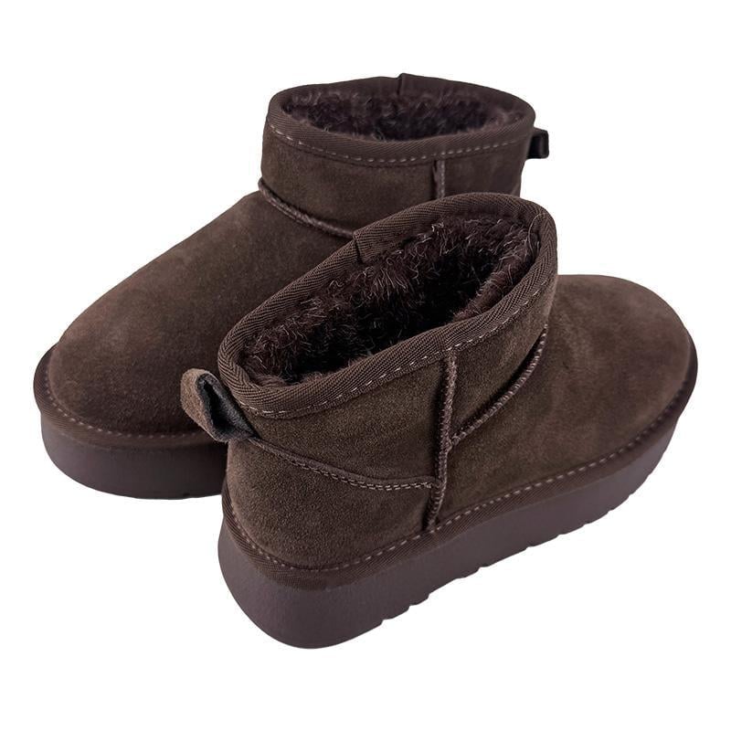 Угги женские замшевые на платформе 205-7 p. 40 26 см Коричневый - фото 3 Угги женские замшевые на платформе 205-7 p. 40 26 см Коричневый - фото 3