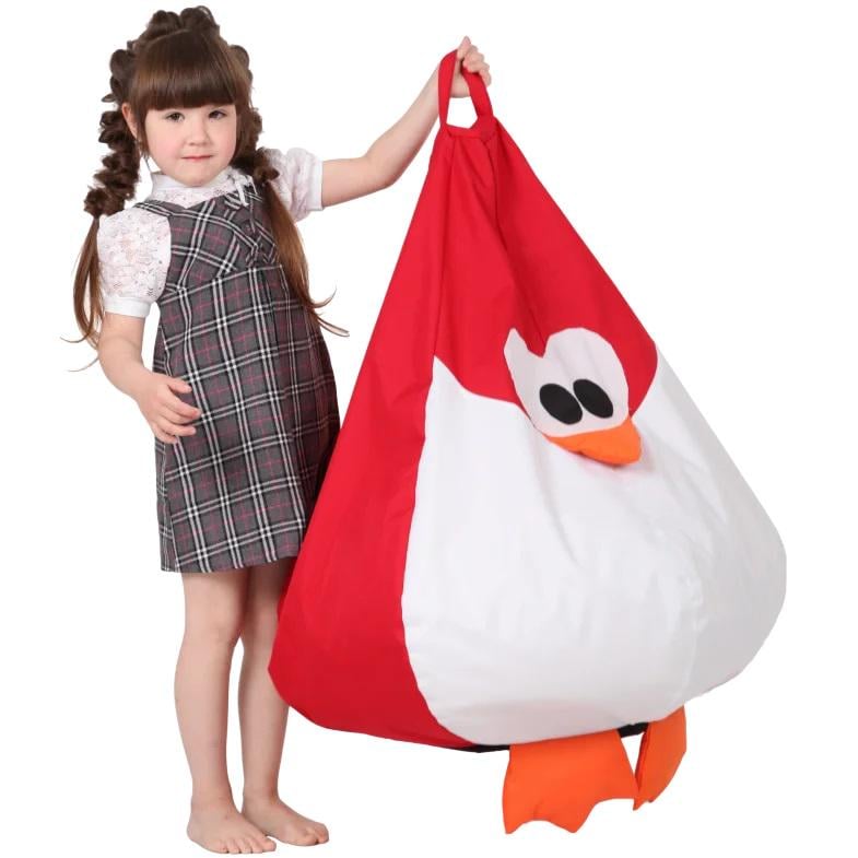 Крісло мішок Пінгвін 60х90 см Червоний (31248-Нов) - фото 3