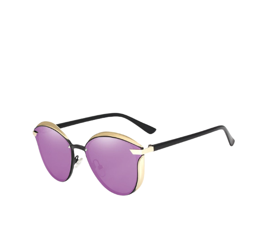 Женские солнцезащитные очки KINGSEVEN DESIGN N7824 Кошачий глаз с поляризованными линзами Фиолетовый