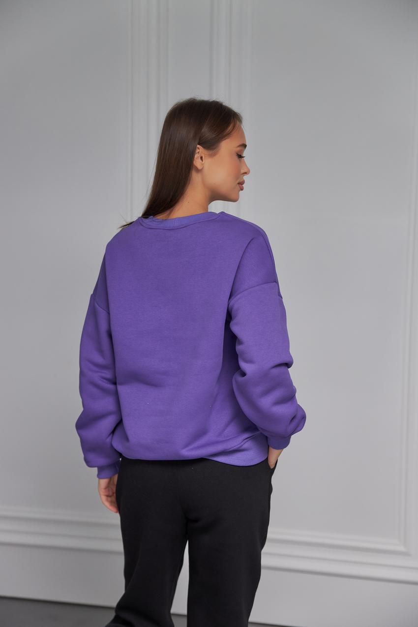 Світшот жіночий Mountains М132.4/2 начіс S Фіолетовий (612-1-60) - фото 4