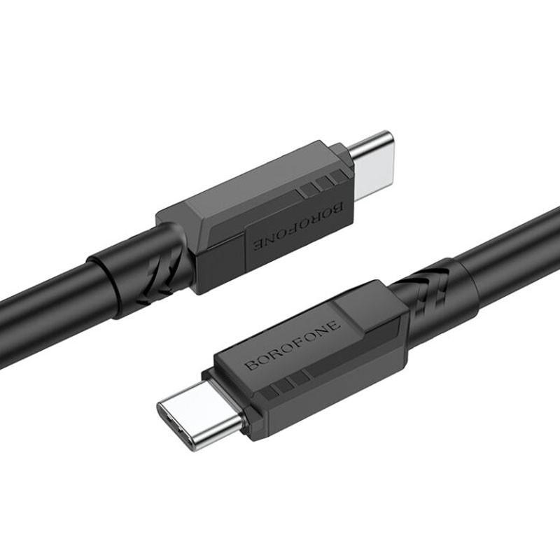 Кабель дата Borofone BX81 Type-C Type-C 60W 1 м Black (00000060131_2) - фото 3