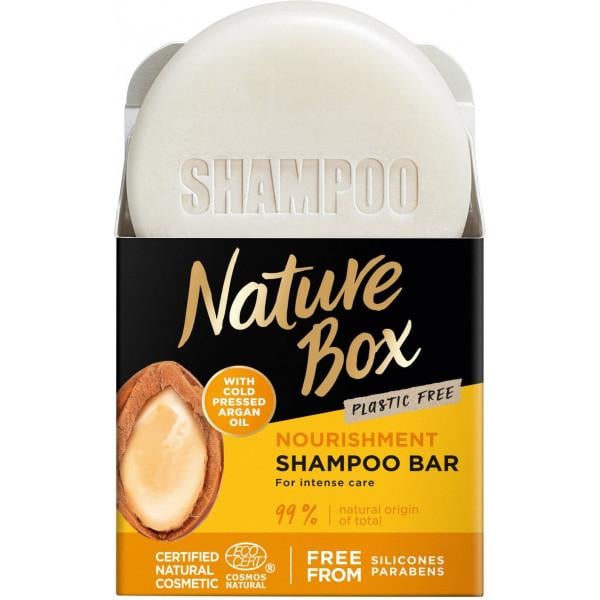 Шампунь твердий Nature Box для живлення волосся з аргановим маслом 85 г (90443718)