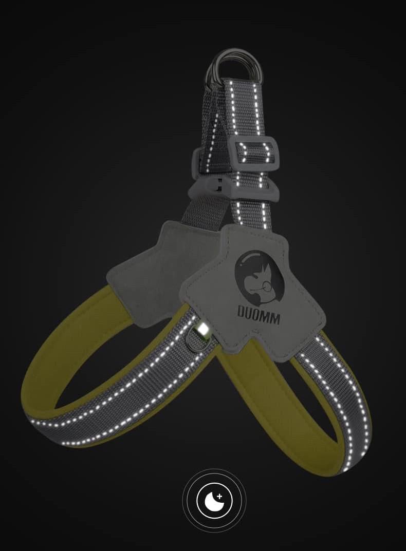 Шлея для собак Duomm регулируемая нейлоновая S 34-46 см Желтый (2030489569) - фото 8 Шлея для собак Duomm регулируемая нейлоновая S 34-46 см Желтый (2030489569) - фото 8