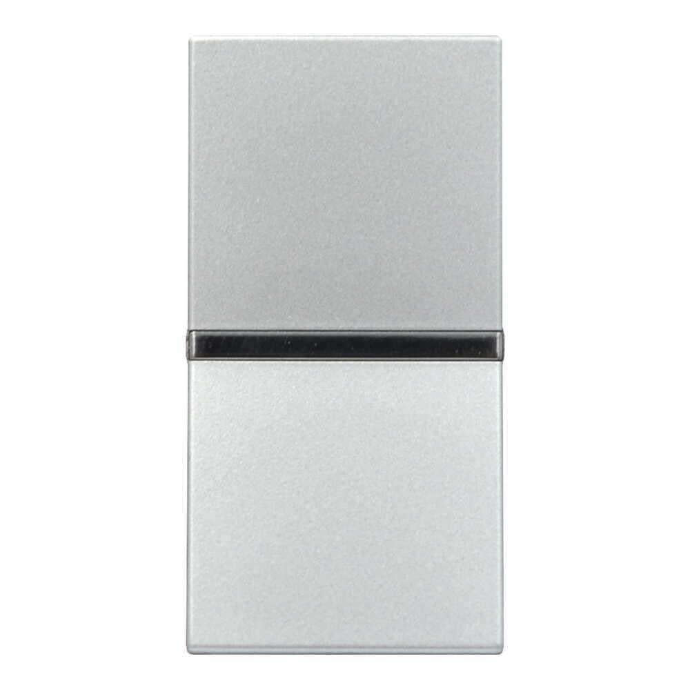 Вимикач одноклавішний Zenit одномодульний прохідний Срібний (2CLA210200N1301)