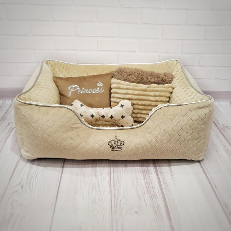 Лежанка для собак Amore mio Cane Брідж Princess до 8 кг 70х50х23 см (DB-0044) - фото 3 Лежанка для собак Amore mio Cane Брідж Princess до 8 кг 70х50х23 см (DB-0044) - фото 3