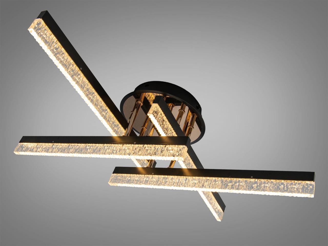 Люстра світлодіодна для вітальні SX1012-4BK 42 Вт Чорний (SX1012/4BK) Люстра світлодіодна для вітальні SX1012-4BK 42 Вт Чорний (SX1012/4BK)