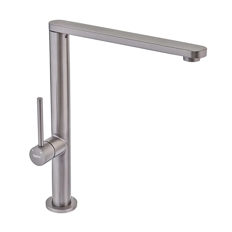 Смеситель для кухни Zerix KFM-011 из нержавеющей стали SUS304 Graphite (ZX4865)