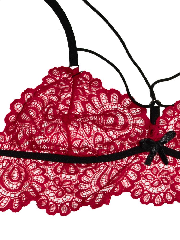 Комплект білизни S/M Червоний (91180) - фото 3 Комплект білизни S/M Червоний (91180) - фото 3