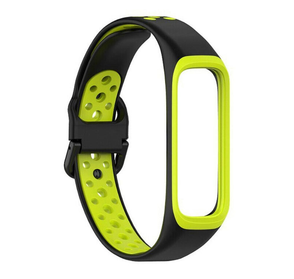 Ремешок силиконовый Primo Perfor Sport для фитнес-браслета Samsung Galaxy Fit 2 SM-R220 Black/Green