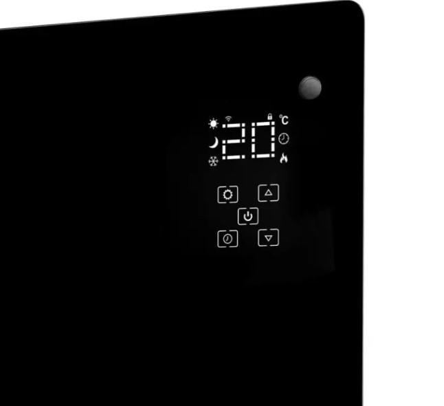 Обігрівач конвекційний Carruzzo Q20F1 2в1 Wi-Fi SMART 2500 Вт Чорний (4843) - фото 5