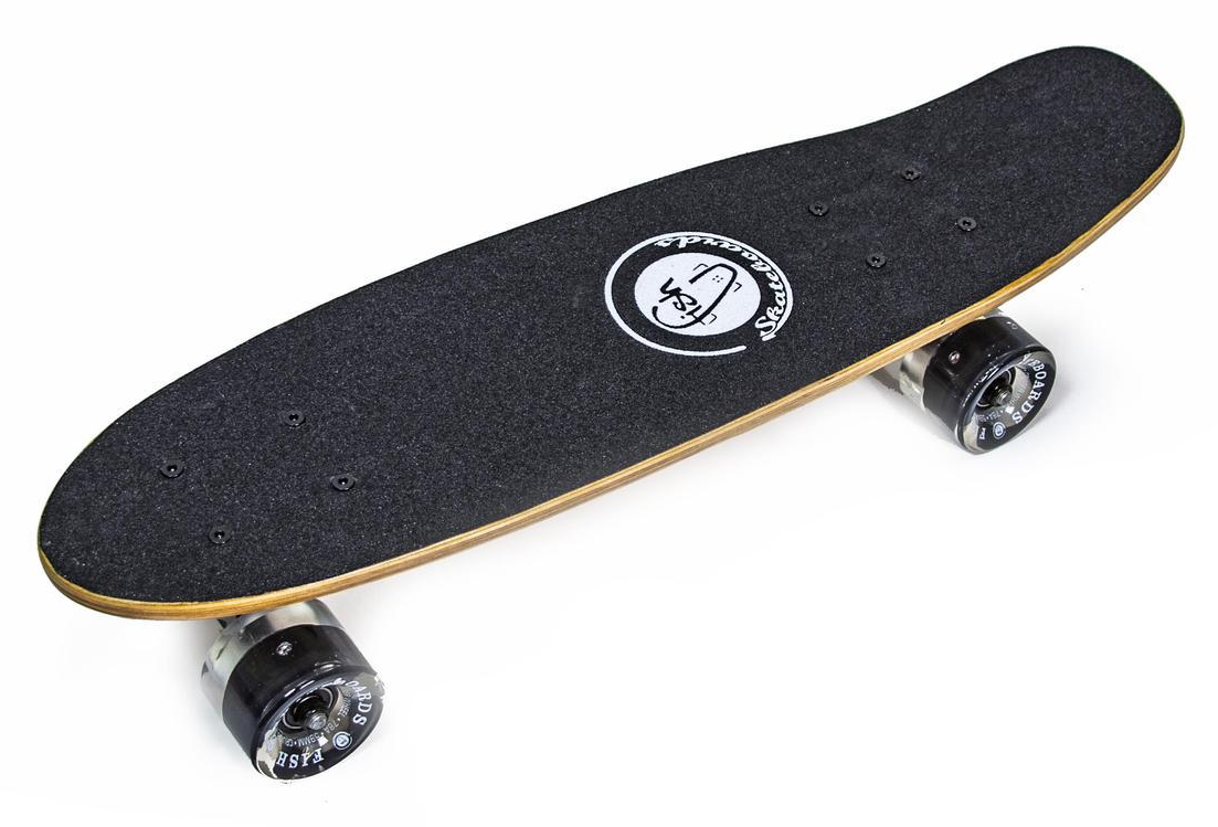 Пенніборд Fish дерев'яне покриття з підсвічуванням коліс (2172014491) - фото 1 Пенніборд Fish дерев'яне покриття з підсвічуванням коліс (2172014491) - фото 1