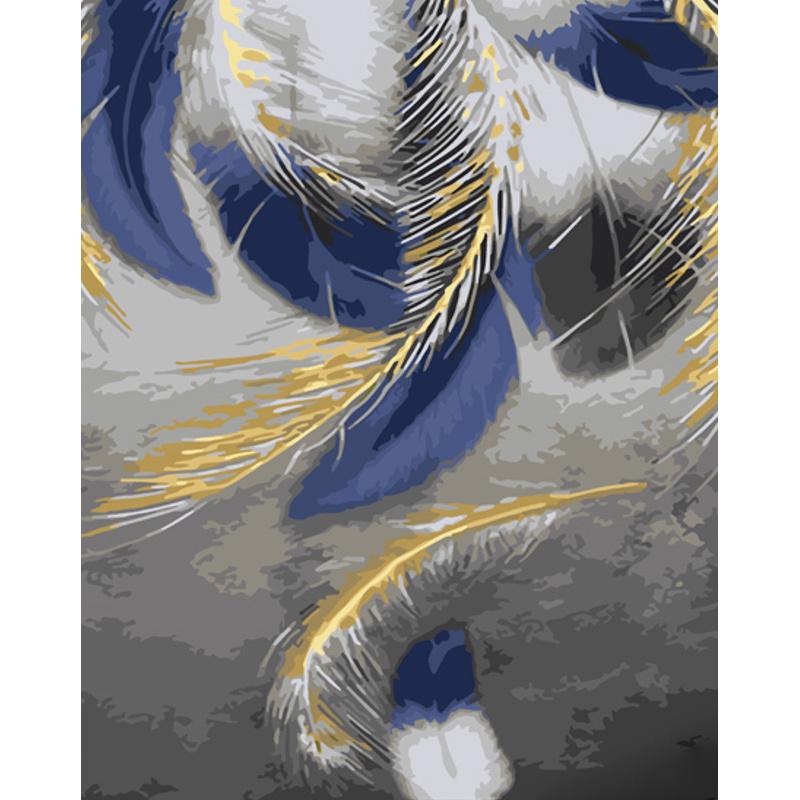 Картина по номерам Strateg Премиум Легкость перьев 40х50 см (GS1080)