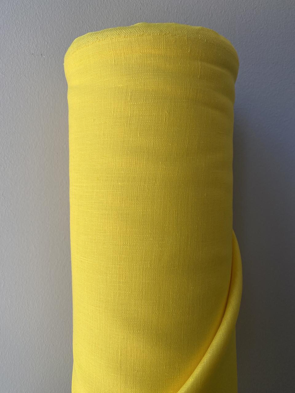 Ткань LINEN PLUS 100% лен 143 см 163/539 Желтый