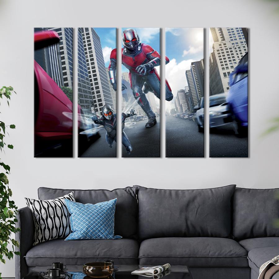 Картина на холсте Персонажи Марвел Человек-муравей и Оса 87x50 см (1450-51)