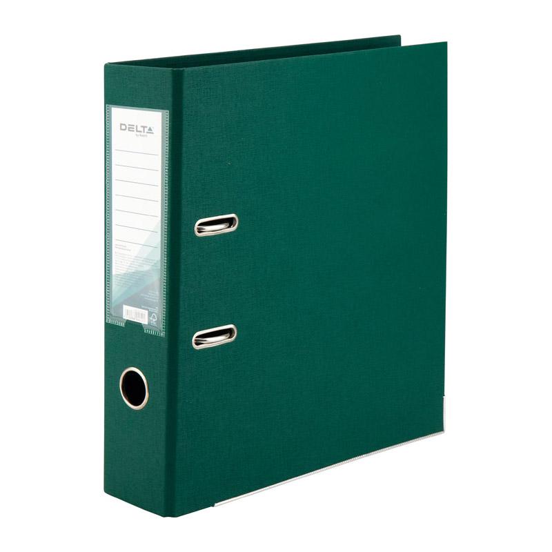 Папка-регистратор Axent Delta двусторонняя А4 полипропилен 75 мм разобрана Темно-зеленый (D1712-23P)