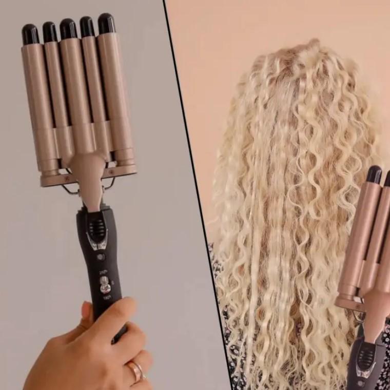 Плойка-стайлер для волос Gemei GM-2933 5 волн 45 Вт (2390000039) - фото 11 Плойка-стайлер для волос Gemei GM-2933 5 волн 45 Вт (2390000039) - фото 11