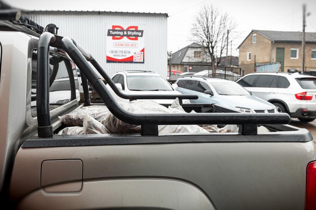 Дуга на кузов 60 мм Omsa Line для Volkswagen Amarok 2010-2022 гг. нержавеющая сталь Черный