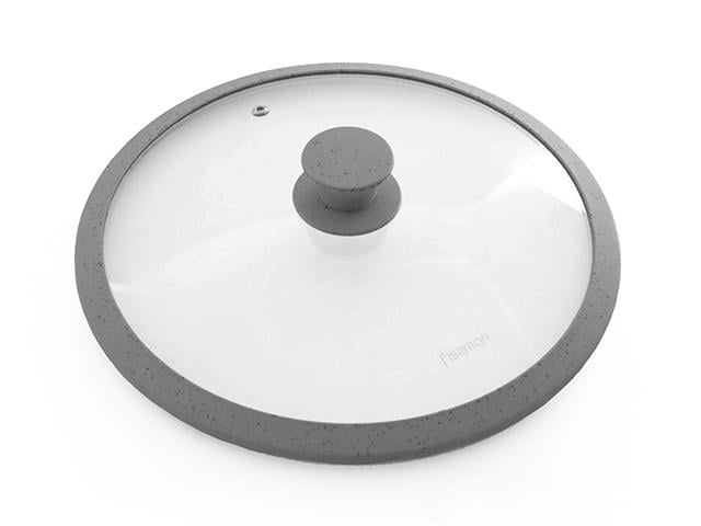 Крышка Fissman Arcades 28х7 см стеклянная с силиконовым ободком (9984)