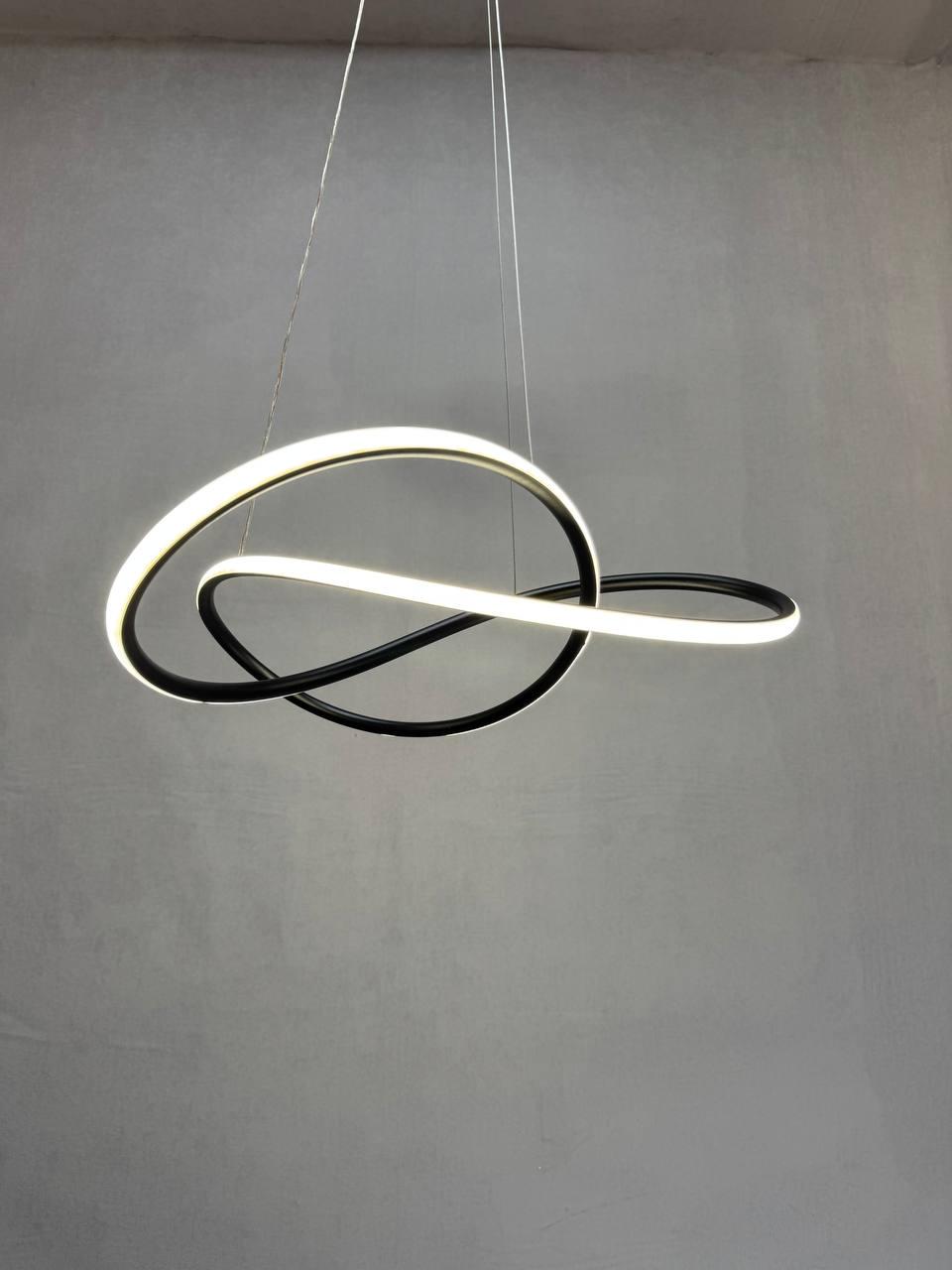 Люстра светодиодная Zilini FF002BK 60W Черный (30243215) - фото 3