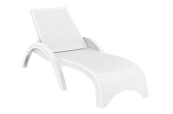 Шезлонг Irak Plastik 24002 Фиджи плетеный Белый (NA004837)