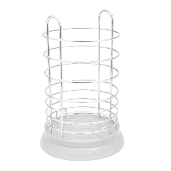 Сушарка для столових приладів A-Plus з пластиковим піддоном Білий (MPL-1183)